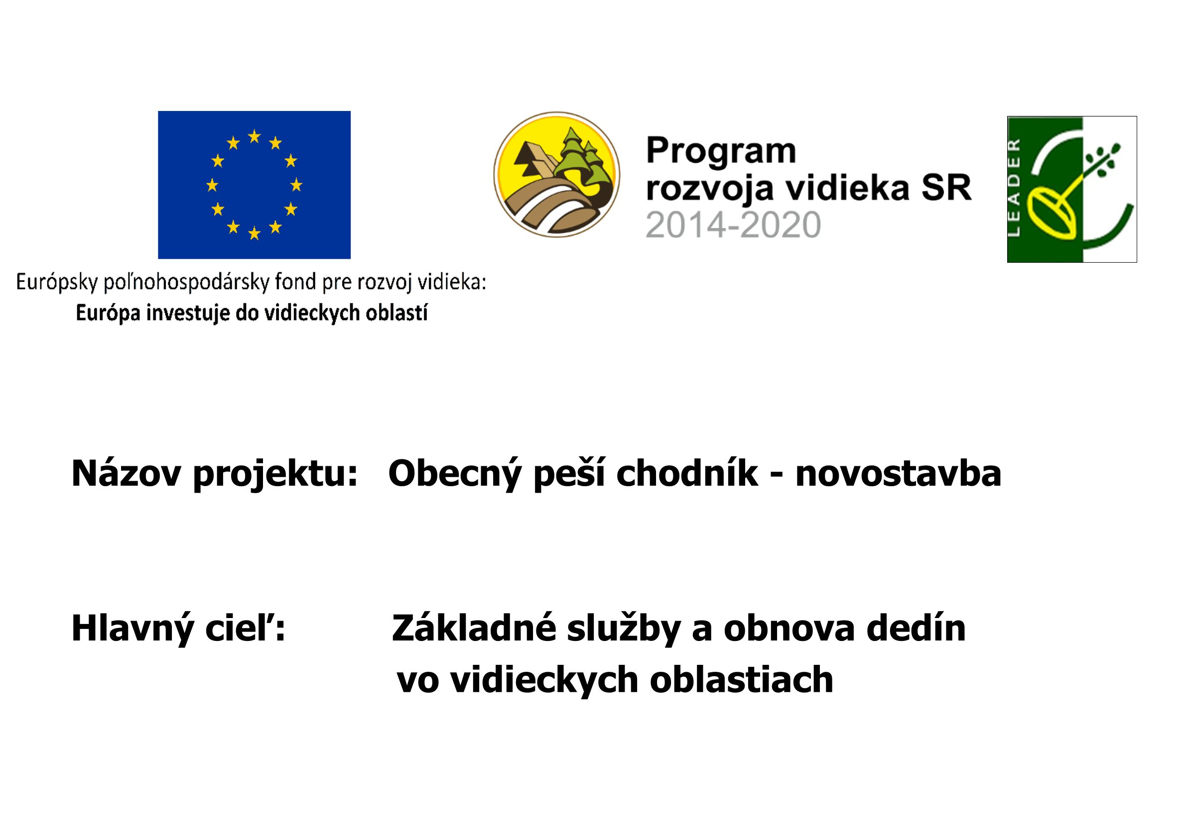 Fotka - Obecný peší chodník - novostavba