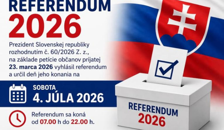 Fotka - Informácia o podmienkach práva hlasovať v referende