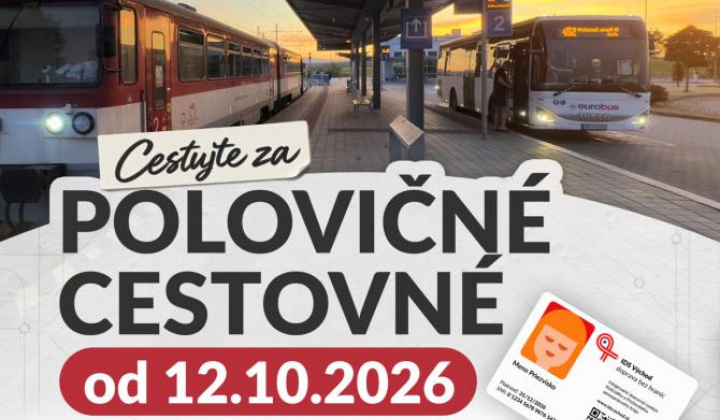 Fotka - Dočasné zníženie cestovného v regionálnych autobusoch na východe Slovenska